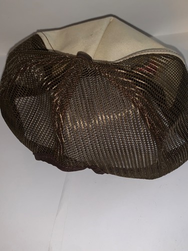 Vintage Brown & Tan Charles Chips Mesh back Trucker Hat by Louisville Mfg - Picture 4 of 10