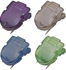 Advantus Fabric Panel Wall Clips Standard Size Assorted Metallic Colors 20/Box