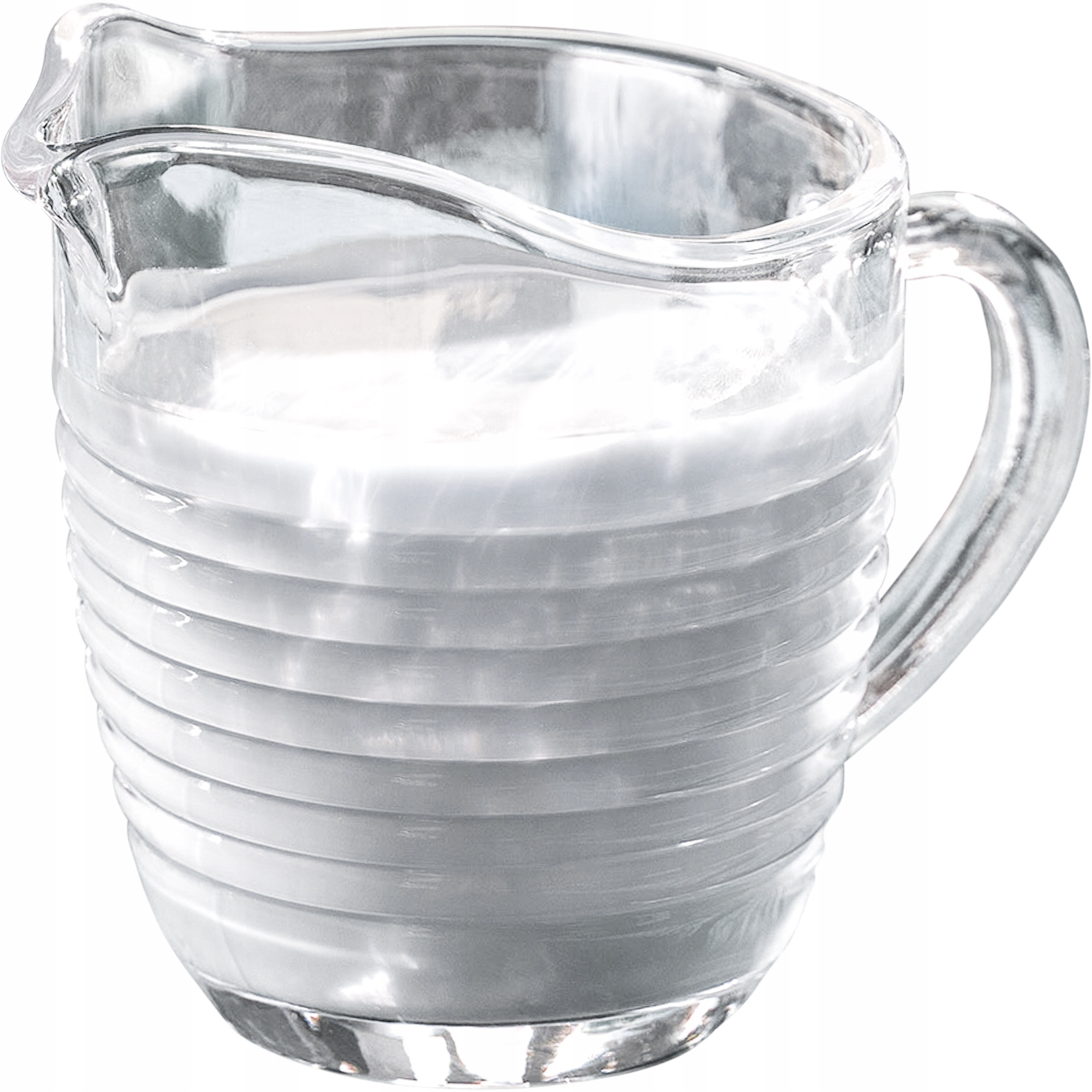 KADAX Milchkännchen aus Glas, Milchkanne mit Griff, Sahnekanne,Krug,200 ml