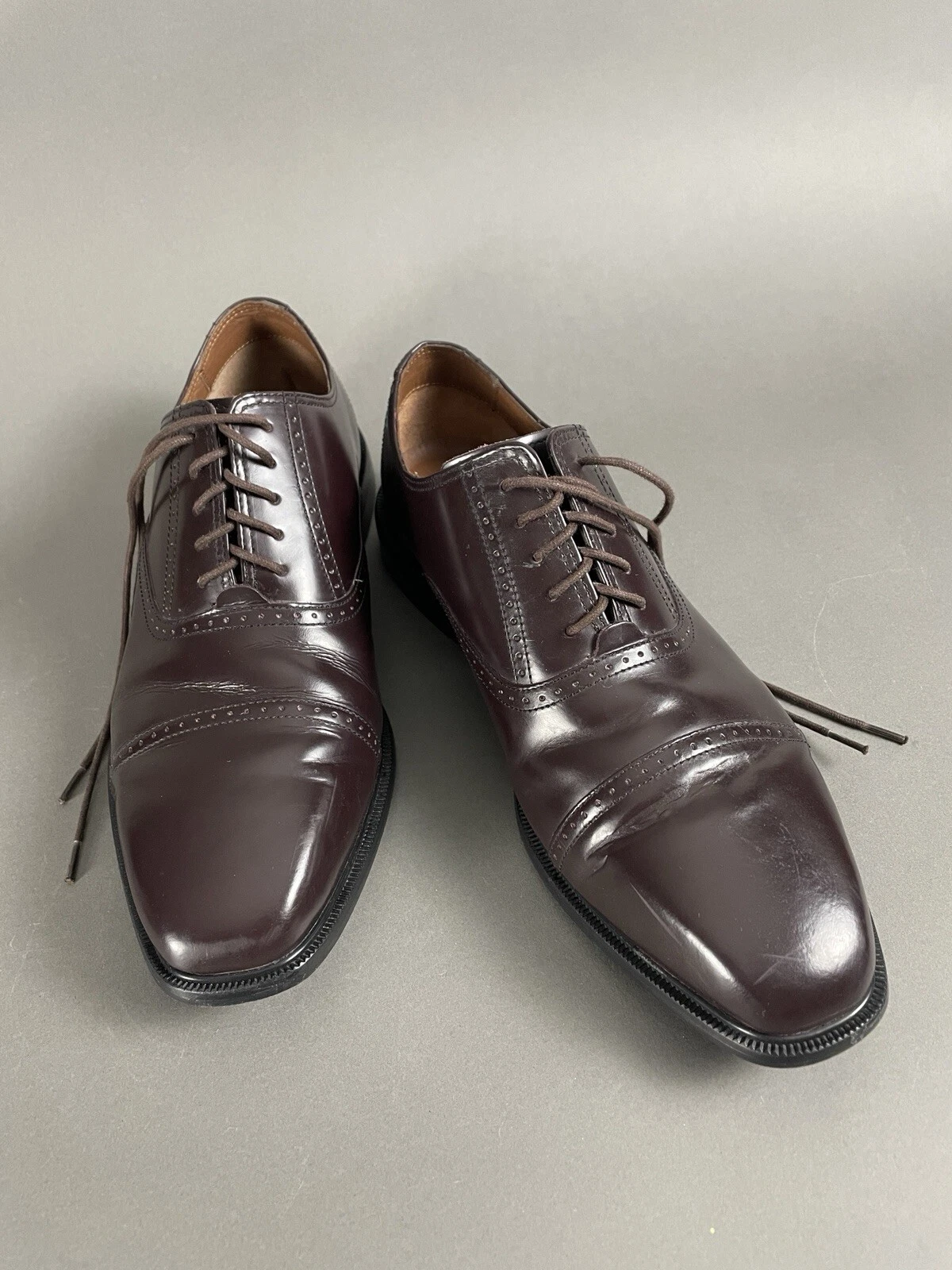 Scarpe Oxford Rockport "Adiprene" by Adidas in pelle marrone da uomo taglia 10 5 US