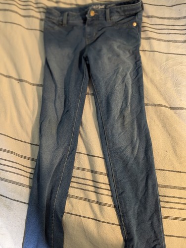 Girls Cat And Jack Denim Blue Jeans Size 12 Skinny Stretch Adjustable c11 - Picture 1 of 6