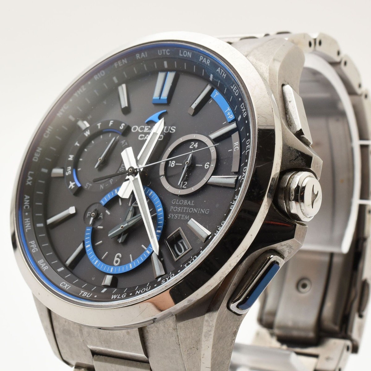 CASIO OCEANUS OCW-G1100-1AJF Chronograph Solar Men's Watch