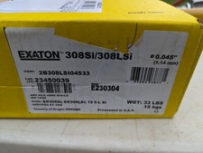 2B308LSI04533 .045" ER308LSi SS EXATON MIG Wire 33 lb 12" Spool Stainless (G8BC)