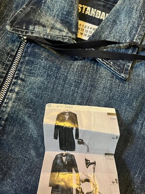 MM6 デニムライダースJK 36 Maison Margiela MM6 Zip Biker Denim Jacket Size 36 SS/02