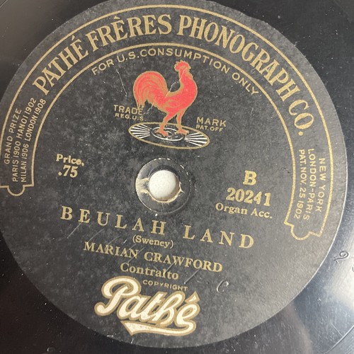 10.5" Pathe 20241/Sterling Trio-Beautiful Isle of Somewhere/Marian Crawford - Imagen 3 de 4