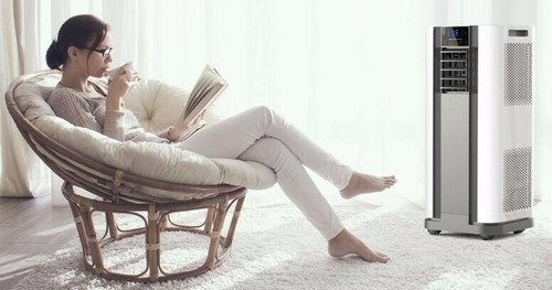 Mobile Klimaanlage 9000 BTU 4 in 1Kühlen &Heizen Entfeuchtung Ventilator 2,6 KW - Bild 4 von 6