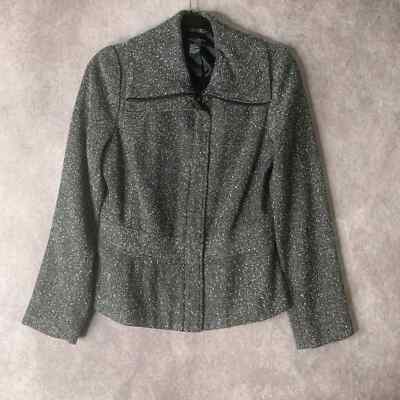 Sandro Womens Blazer Jacket Size Medium Full Zip Long Sleeves Collared Lined