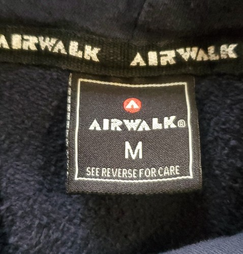 Airwalk Sweater Hoodie Pullover Mens M Navy Blue. Pockets And Snap/Zip Pouch. - Bild 5 von 6