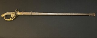 Imperial German WWI Sword Model 1889 Prussian Antique/Old 'Suum Cuique' Badge