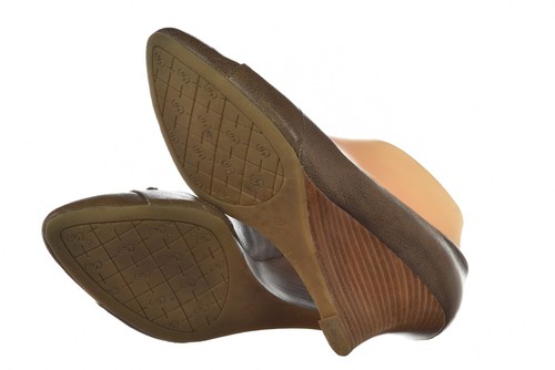 Circa Joan & David Manni Womens Shoes Size 6 M Brown Pumps Wedge Heels Leather - Picture 5 of 6