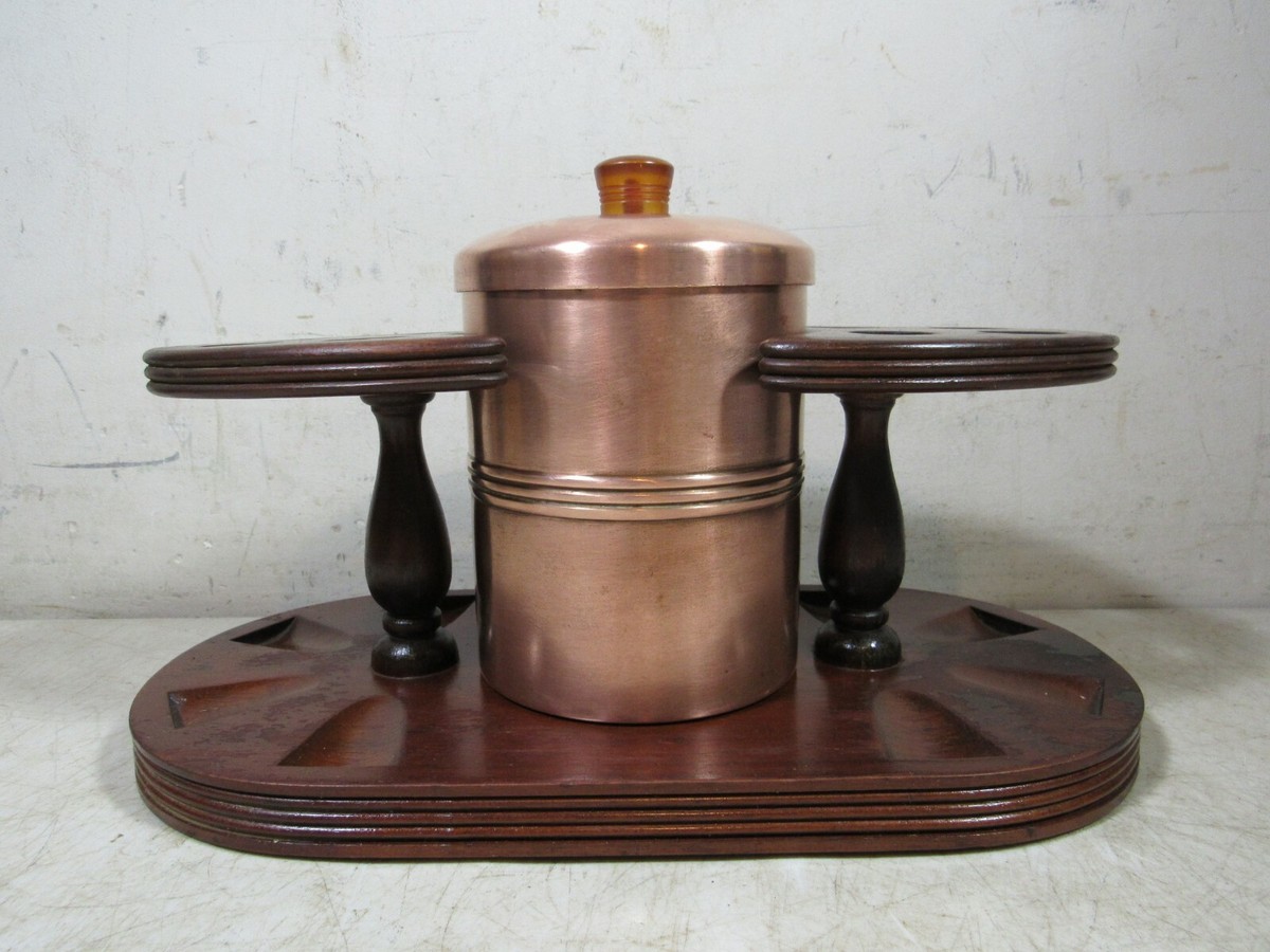 Vintage McDonald Products Duk-It 8 Pipe Wooden Stand W