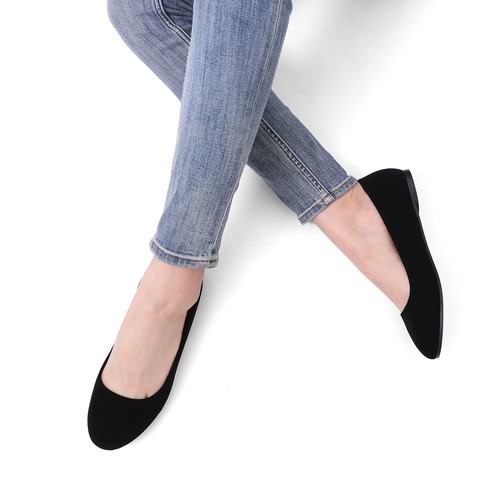 Womens Flat Shoes Ballerina Ballet Flats Comfort Round Toe Dress Casual Shoes - Picture 8 of 68