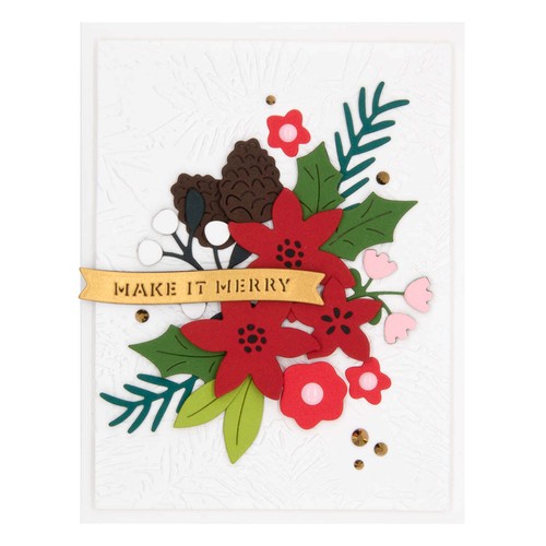Troqueles grabados Spellbinders - Make It Merry florales, S4-1288 - Imagen 2 de 4