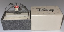 Disney Stainless Steel "Minnie" Bracelet with Silver Plated Charm