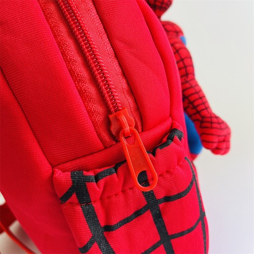 Spider Man Anime Backpack Plush Fluffy Cute Child Mini Doll Bag Knapsack - Picture 7 of 15