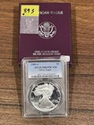 1989-S Proof $1 American Silver Eagle - PCGS PR69DCAM With Ogp Blast White