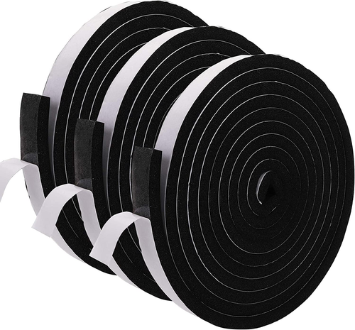 Weather Stripping Foam Insulation Tape Self Adhesive Seal Tape Door Window 49 Ft - Picture 10 of 12