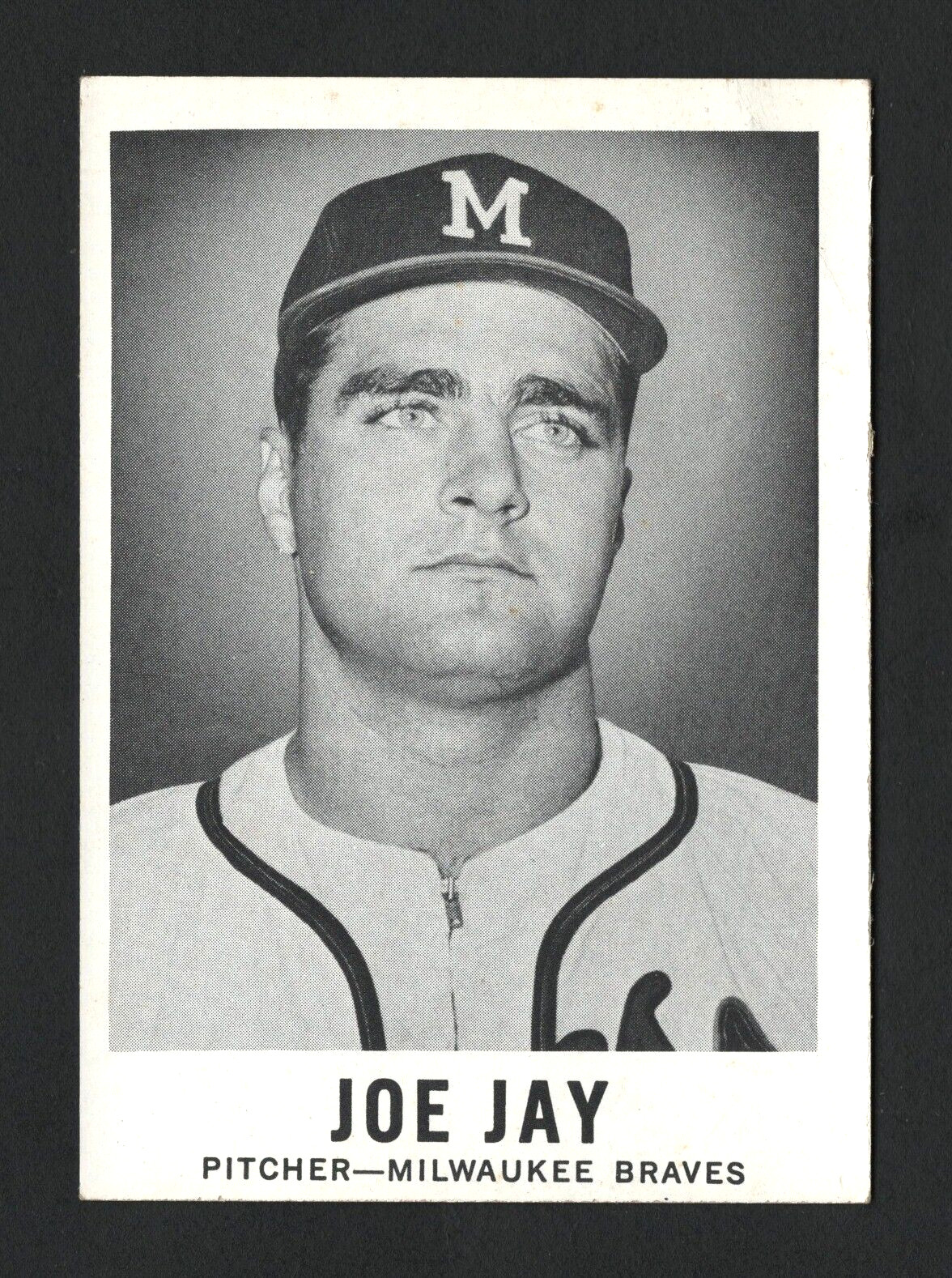 1960 Leaf Baseball Card #23 Joe Jay – Milwaukee Braves
