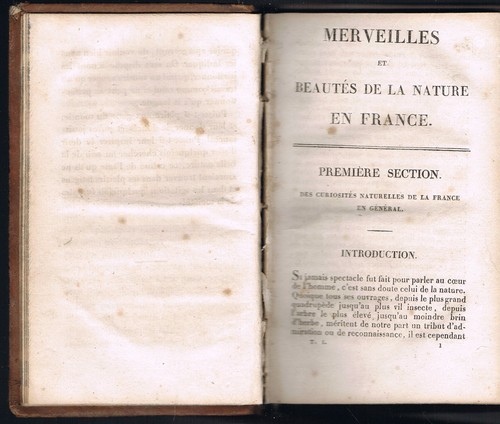 MERVEILLES et BEAUTÉS de la NATURE en FRANCE Grottes Mines etc.. Depping 1822 T1 - Picture 4 of 16