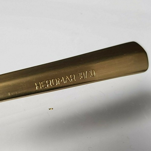 Herdmar Rocco 18/10 Kaffeelöffel Edelstahl mit Vollgold matt - Bild 3 von 7