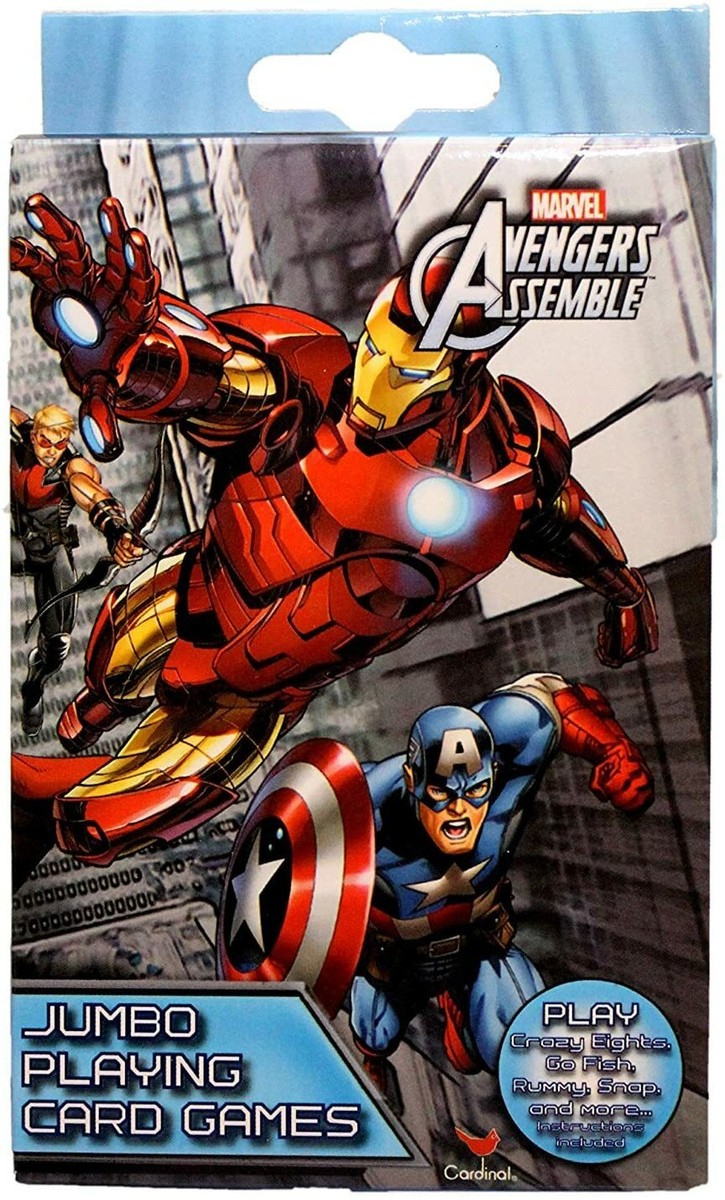Marvel Avengers Assemble Jumbo Playing Card Games | eBay
