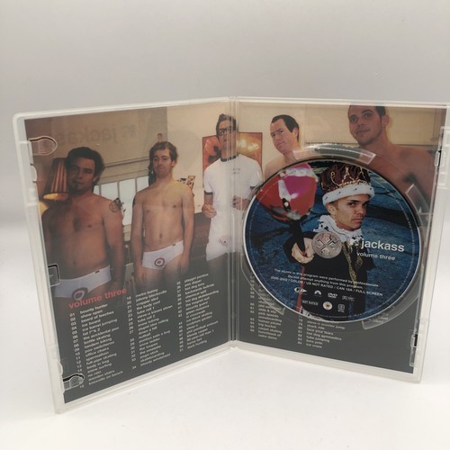 Jackass Volume 1, 2, 3, Bonus DVD Lot (TV Series) One + Two + Three + Bonus Good - Picture 5 of 6