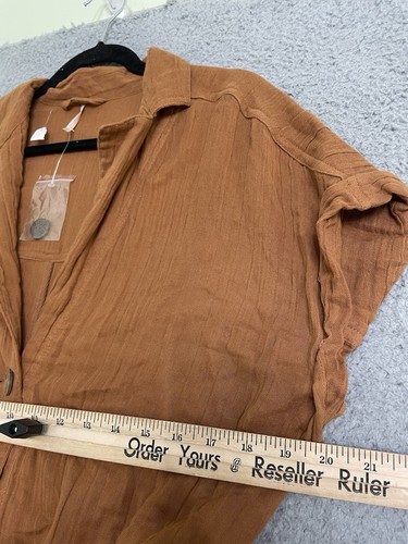 Free People Vestito Midi Donna Taglia S Soakin Up Estivo Trench - Foto 7 di 9