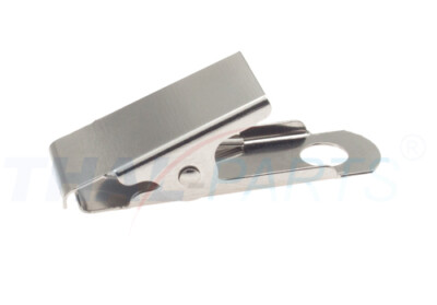 10 Stück Alligatorclip Ausweisclip 35mm mit Nietloch Ausweishalter Kartenclip