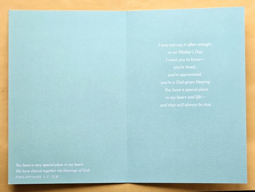 "Blessings On Mother's Day" Large Format Greeting Card 5.5x8.0" (+ Envelope) - Picture 2 of 4