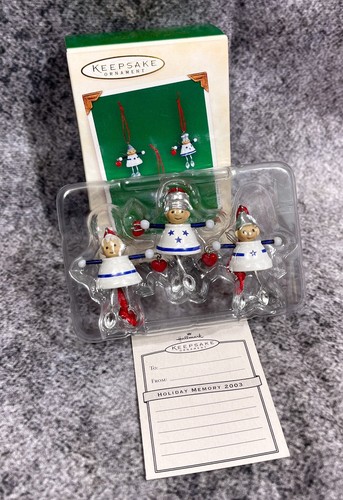 2003 Hallmark Andenken Küchenengel 3er Set Miniatur Ornamente mit Erinnerungskarte - Bild 4 von 4