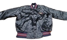 Vintage 80 s 90 s Bud Light Beer USA Made Men s Large Satin Jacket