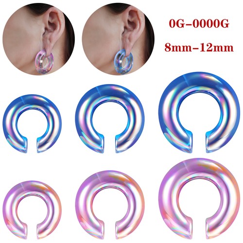 1 Pc Glass Ear Weight Hanger Ear Gauge Tunnel Stretcher Large Earring Jewelry - Picture 1 of 18