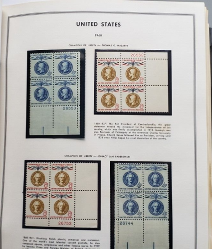 US H.E. Harris Plate Block Collection 1960-1979. Nicely Mounted MNH 180 Piece - Picture 3 of 24