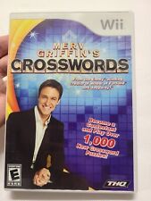 Merv Griffin's Crosswords Nintendo Wii 2007 Complete with Manual CIB EXCELLENT