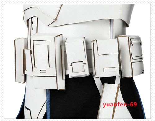 Star Wars：the Clone Wars Captain Rex Costume Men Cosplay Helmet Top Pants Suit - Picture 20 of 25