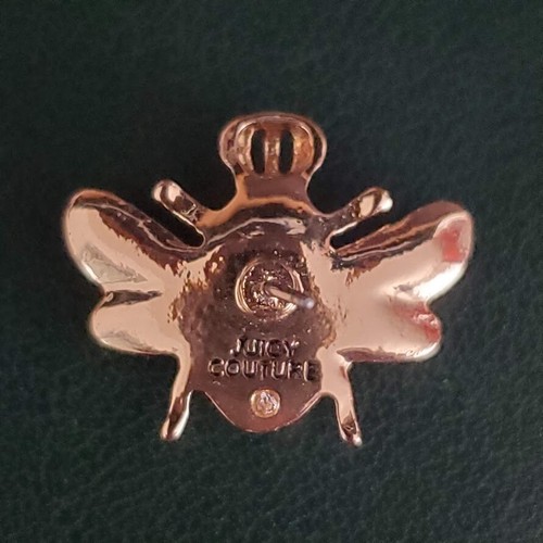 Juicy Couture Abejorro Aretes Cristal Estrás Perla Tono Dorado - Imagen 4 de 8
