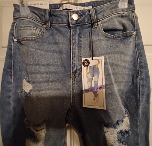 Pantalones de mezclilla TINSELTOWN Destructed Hi-Rise talla junior 5/27 - Imagen 2 de 2
