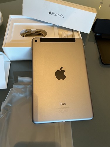Neuwertiges iPad Mini 4 64 GB Wifi & Cellular Space Grey Set OVP Case NP 649€ - Bild 9 von 22
