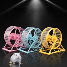 Scroll Silent Hamster Mouse Rat Gerbil Pet Jogging Toy Wheel Running Exercise..