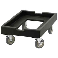 Cambro CD1826PDB110 27"x19" Black Camdolly Dolly Dough Box 10" Height
