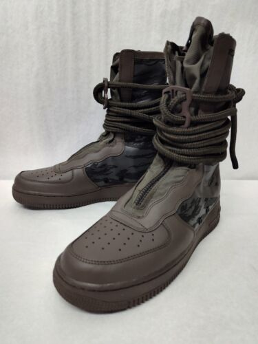 Nike Men's SF Air Force 1 High Sneaker Boots AA1128-203 Ridgerock Sequoia Sz 8.5 - Picture 3 of 10