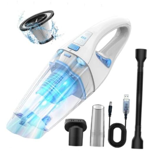 Cordless Handheld Vacuum for Car and Home - Rechargeable Multi-Surface Cleaner-image