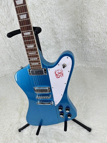 Metallic Blue Firebird E-Gitarre 2H Tonabnehmer Solid Body Fixed - Bild 6 von 14