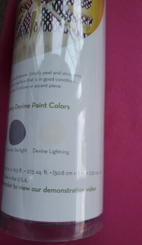 Divine Color scroll peel & stick Wallpaper Pink Purple 20x16.5 27.5sq.ft - Picture 6 of 6