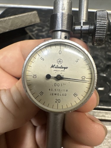 MITUTOYO .001” 0-20-0 DIAL TEST INDICATOR 513-118 Machinist Tool Inspection - Picture 3 of 13