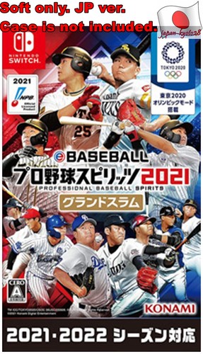 Nintendo Switch eBASEBALL Professional Baseball Spirits 2021 Grand Slam - Imagen 1 de 3