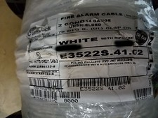 Carol E3522S 14/2C Solid Plenum Fire Alarm/Communication Cable White /100ft