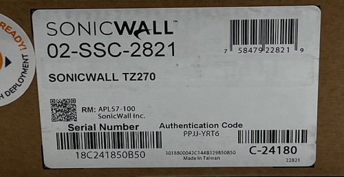 SONICWALL TZ270 NETWORK SECURITY APPLIANCE 02-SSC-2821 - Picture 2 of 2