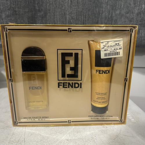 Rare FENDI SET WOMEN EDT SPRAY 50ml 1.7oz PERFUMED Body Lotion  4.4 oz 125ml