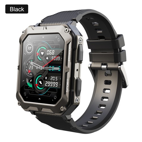 Military Smart Watch Men Make Calls Rugged Tactical Fitness Tracker Waterproof - Zdjęcie 12 z 15
